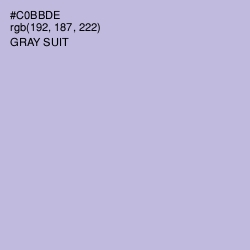#C0BBDE - Gray Suit Color Image